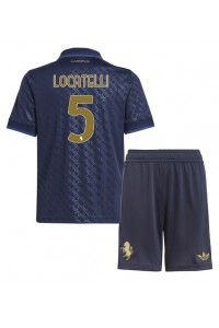 Juventus Manuel Locatelli #5 Babytruitje 3e tenue Kind 2024-25 Korte Mouw (+ Korte broeken)